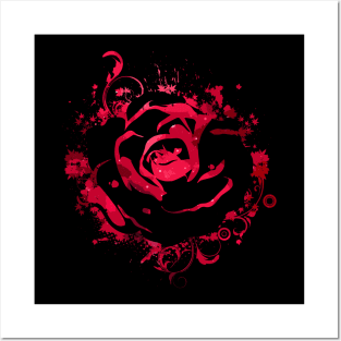 Red Rose Posters and Art